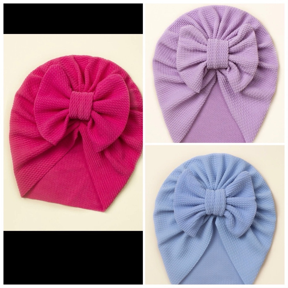 Bow turban hats or head wrap for baby girls